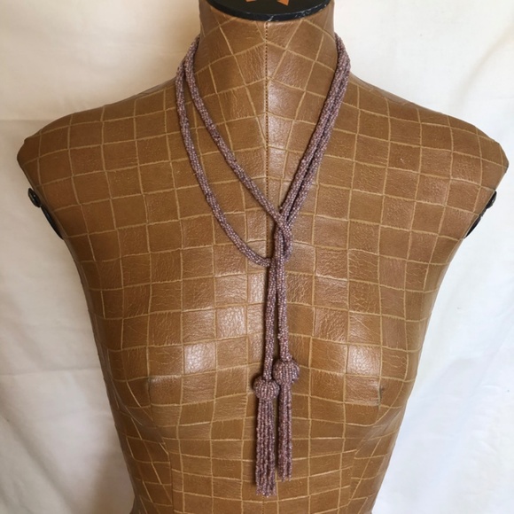 Belt or Necklace Wrap, Beaded & Tasseled, Choose Your Color main image 5